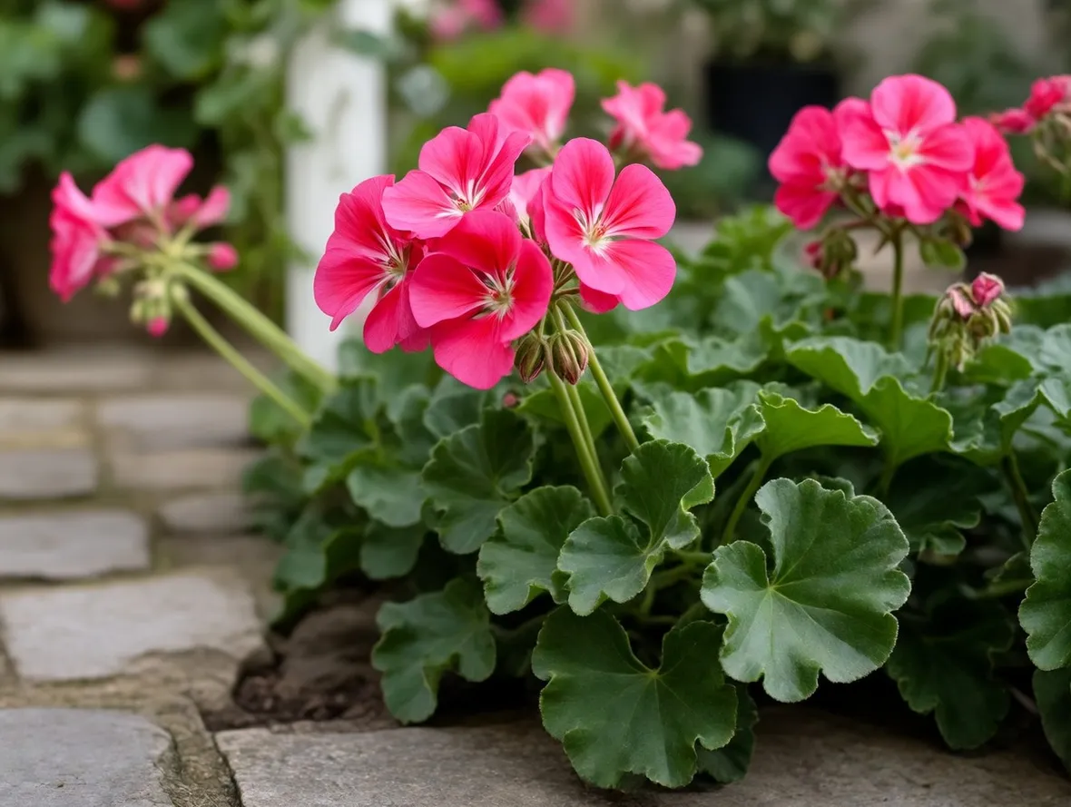geranio in fiore