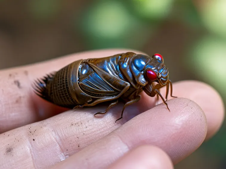 Involucro ninfale cicala