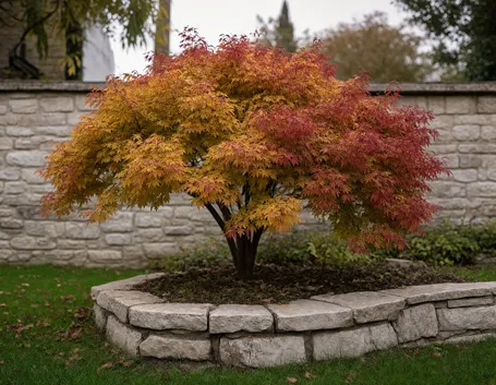 Quanto spazio serve davvero a un albero dal fogliame autunnale