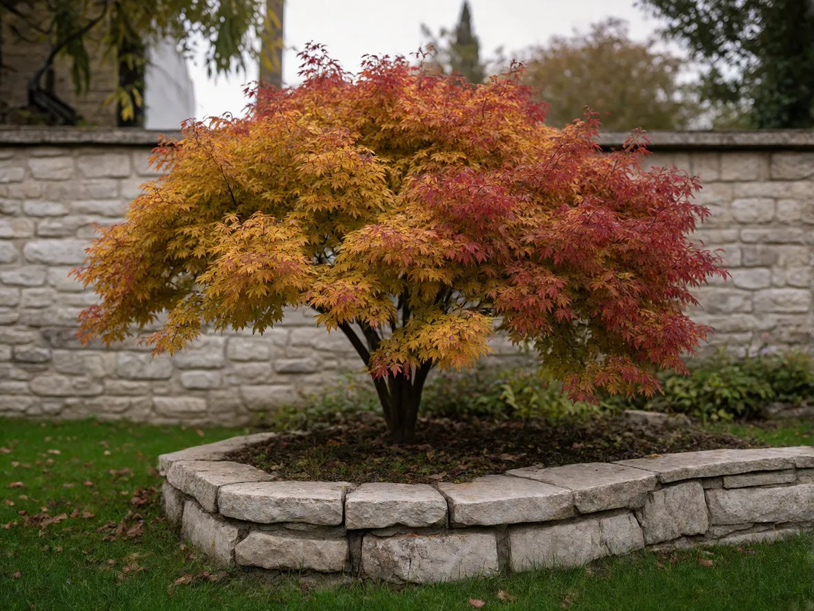 Quanto spazio serve davvero a un albero dal fogliame autunnale