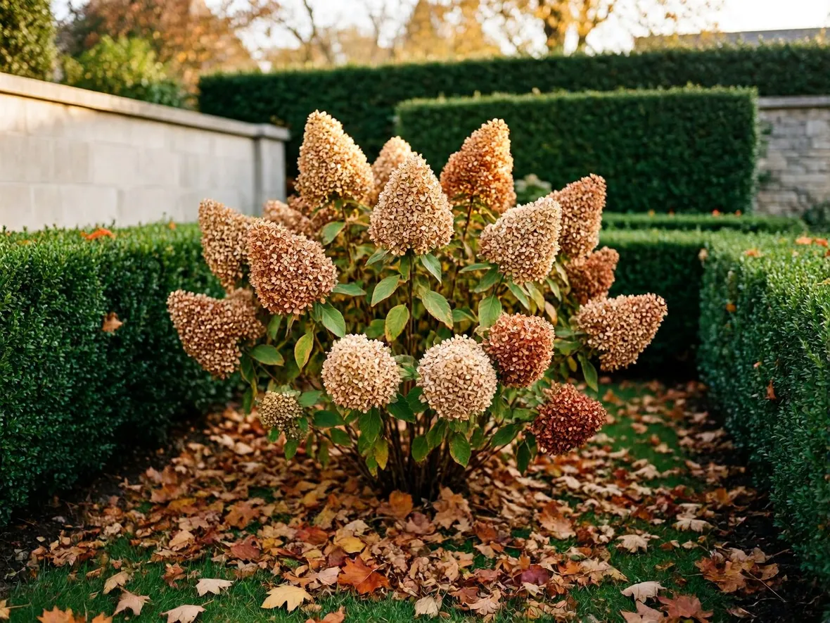Perché i fiori secchi dell'ortensia riparano le gemme dal freddo