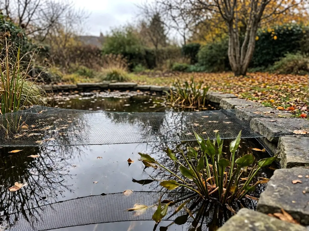 La pulizia autunnale dello specchio d'acqua prima del freddo