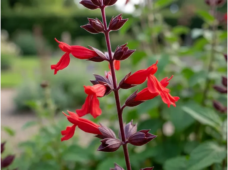 Un esempio di fiore di salvia splendens