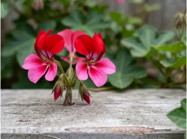 Fiori di pelargonium hederaefolium