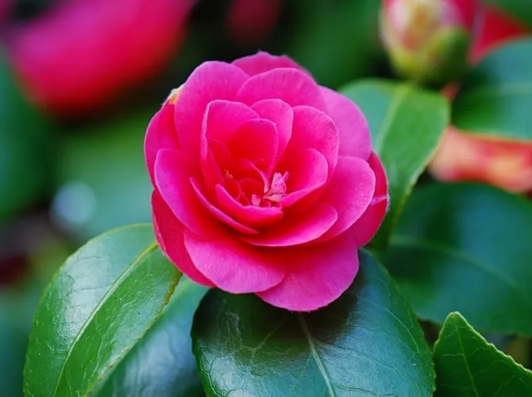 Camelia japonica.