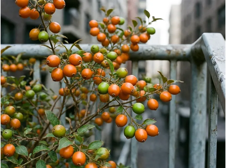 Un esemplare di solanum capsicastrum