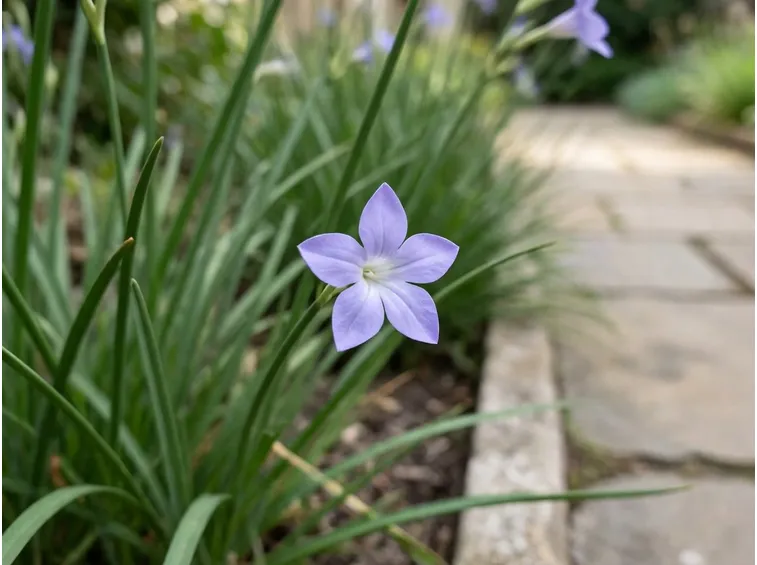 Foglie e fiori di Tubalghia violacea