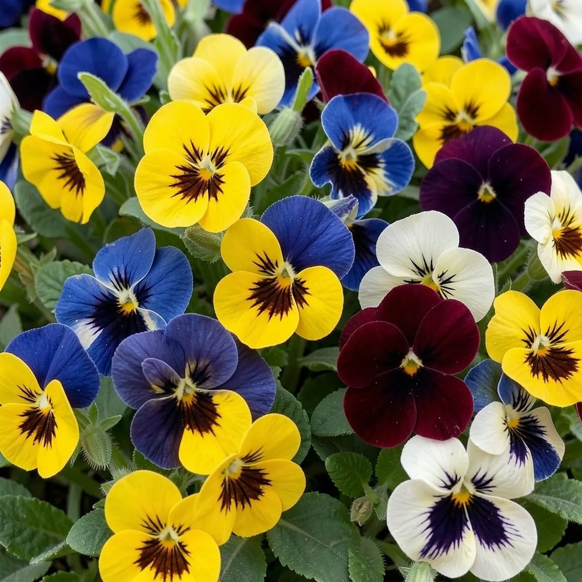 Fiori viola del pensiero
