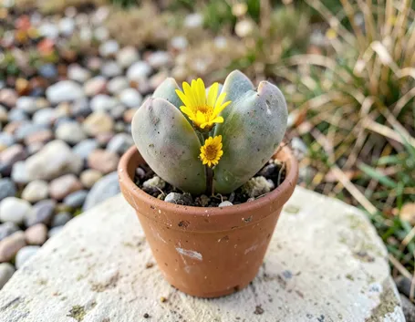 Cosa succede ai lithops quando spunta il fiore autunnale