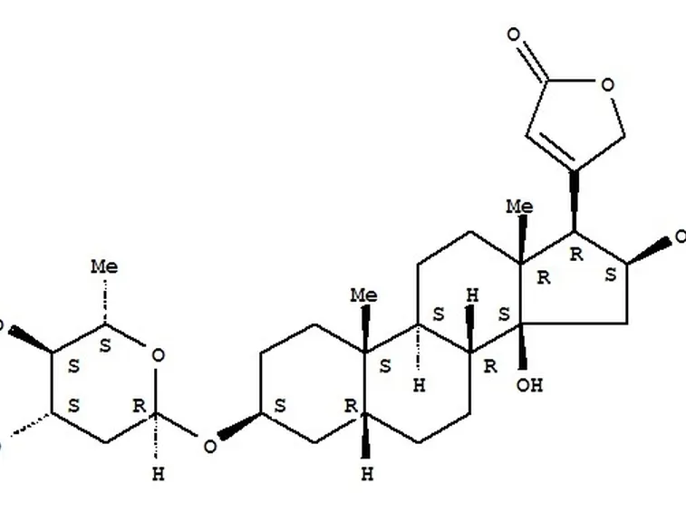 Struttura molecolare dell'oleandrina