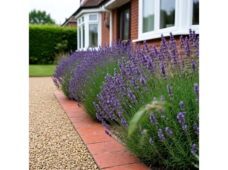 Siepe di lavanda ornamentale