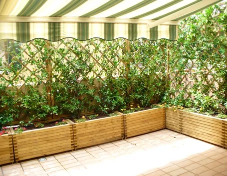 siepe pergolato balcone