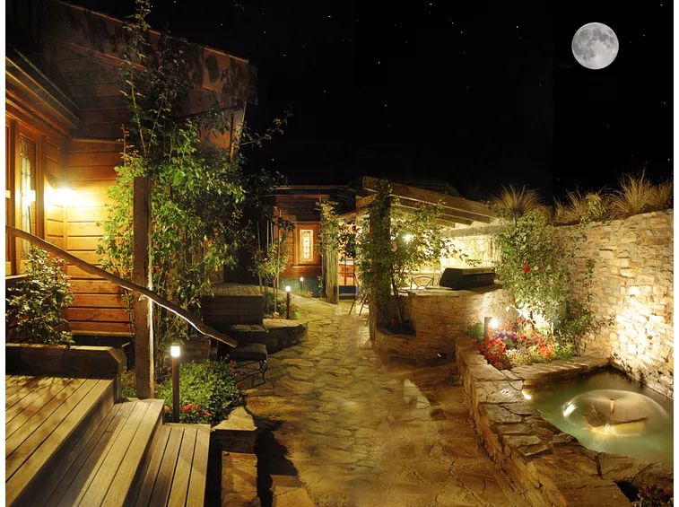 Giardino illuminato