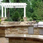 Cucina outdoor con barbecue