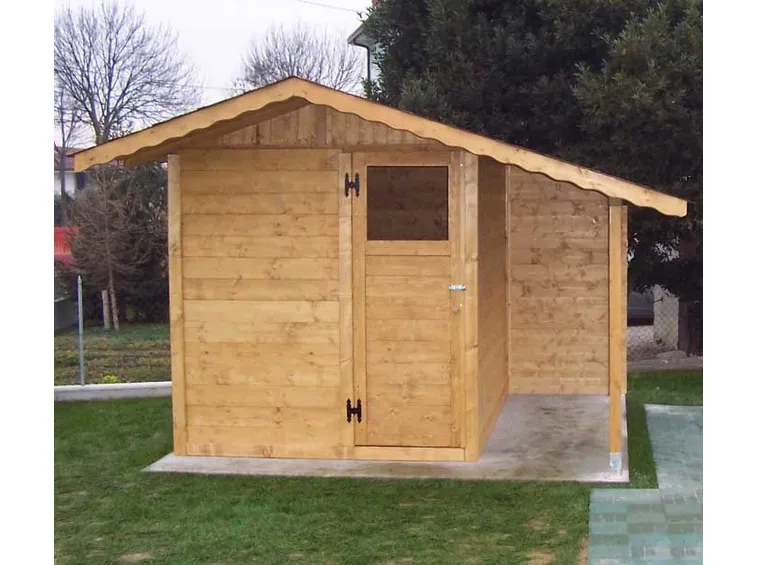 Casetta per attrezzi in legno