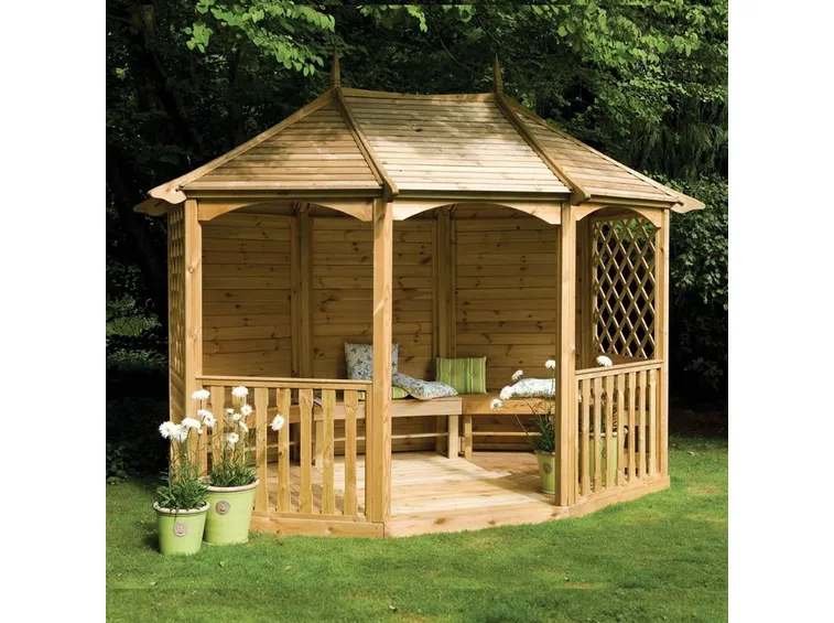 Un gazebo in legno