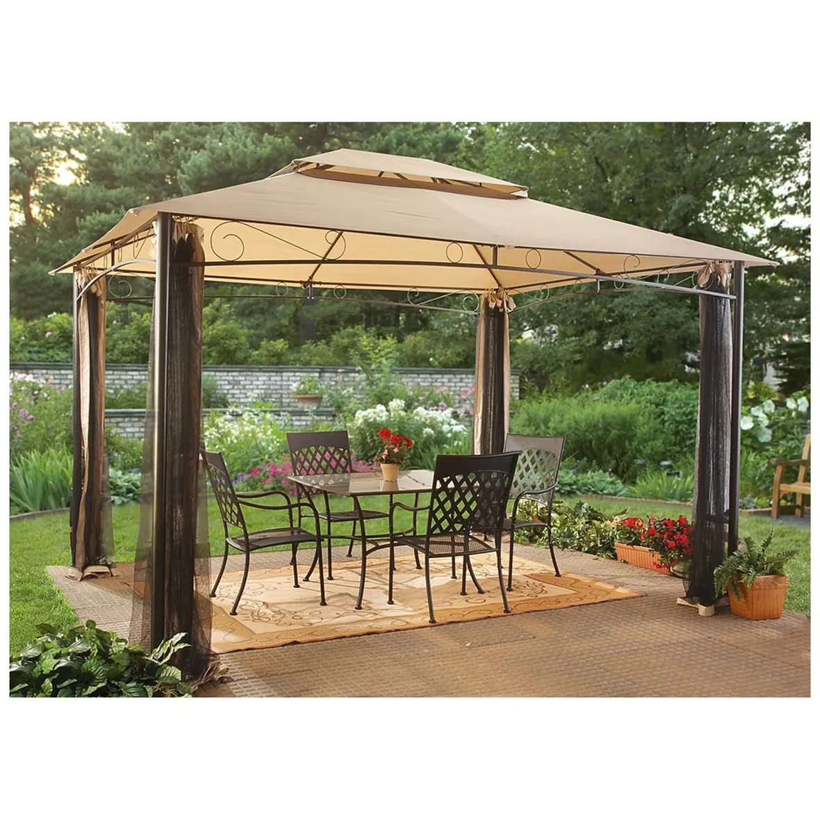 gazebo da giardino in ferro