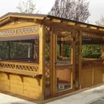 Gazebo in legno e alluminio