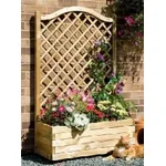 Grigliati in legno da giardino
