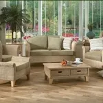 Salotto da giardino in rattan