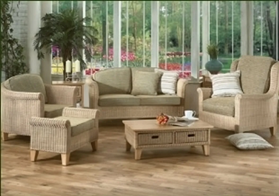Salotto da giardino in rattan