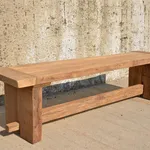 Panchina in legno moderna