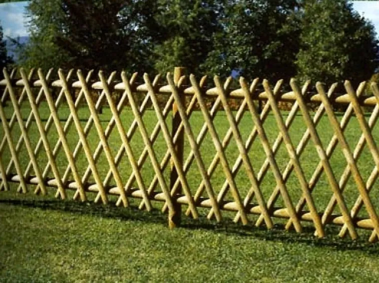 Recinzione in legno realizzata con il fai da te
