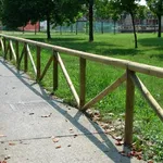 Recinzione in legno classica