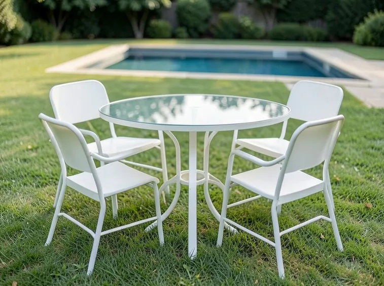 Sedie da giardino in alluminio