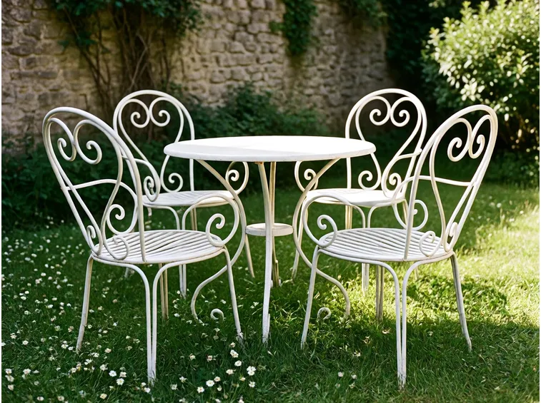 esempio di sedie da giardino in ferro