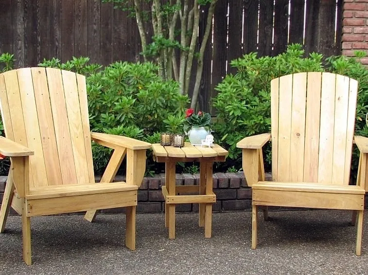 Sedie da giardino in legno