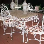 Tavolo da giardino in ferro battuto