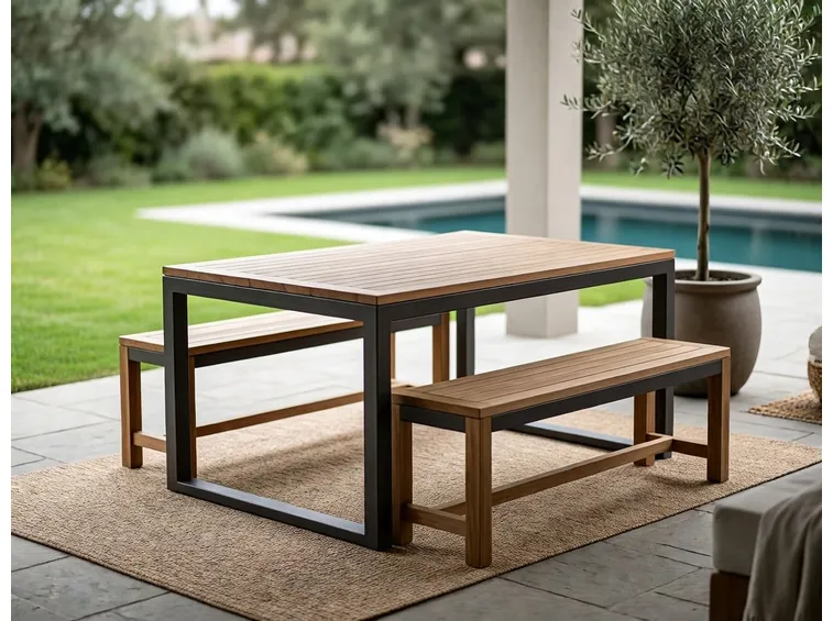 Tavoli da giardino in legno