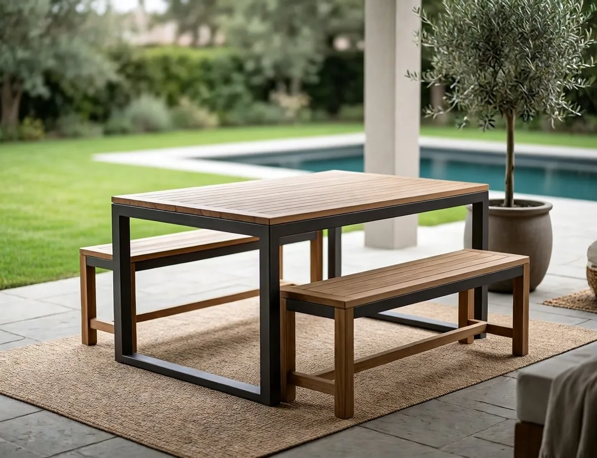 Tavoli da giardino in legno