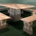 Tavolo da giardino in marmo