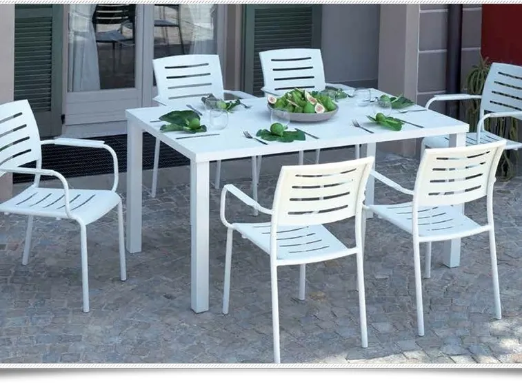 tavolo da giardino alluminio