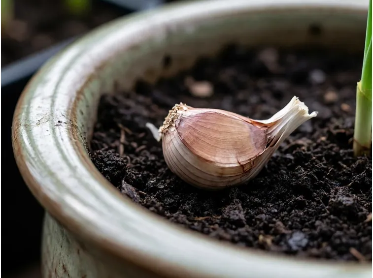 Giusto posizionamento dello spicchio d'aglio
