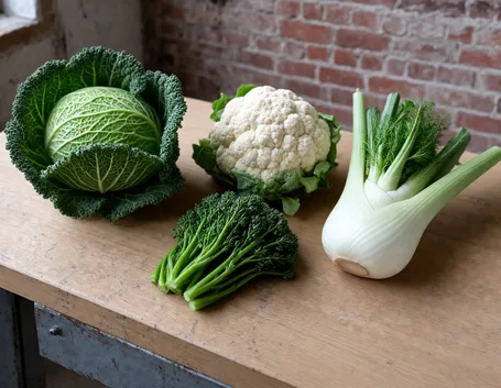 Domanda 1: quale di questi ortaggi invernali non è una brassicacea?
