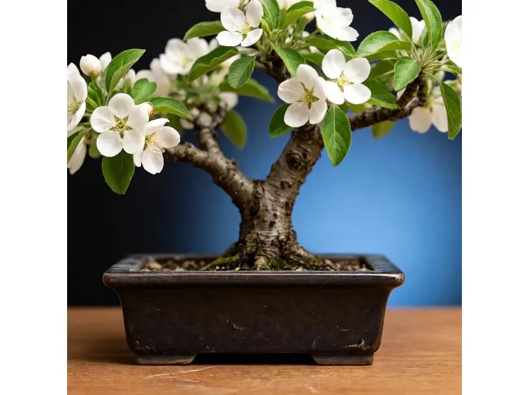 Fioritura del Melo bonsai