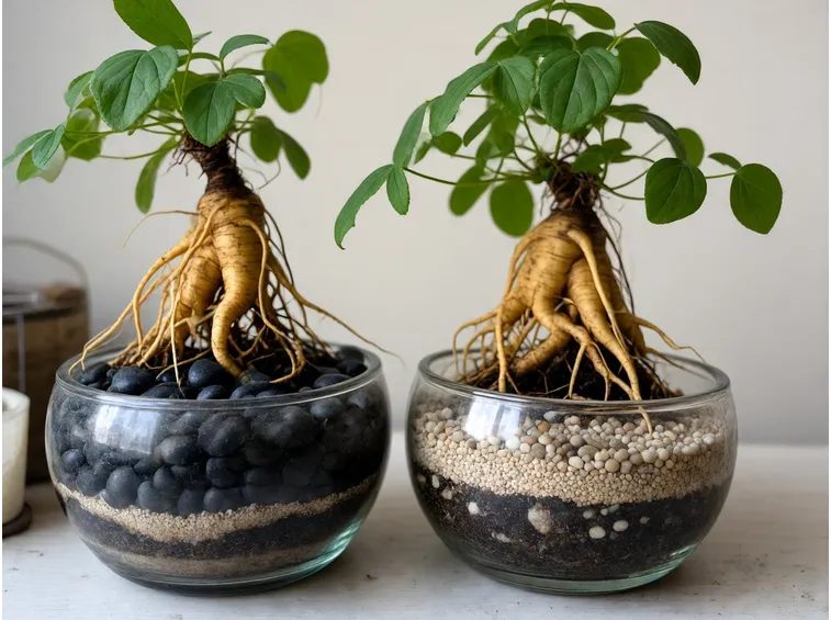 Due bonsai ginseng