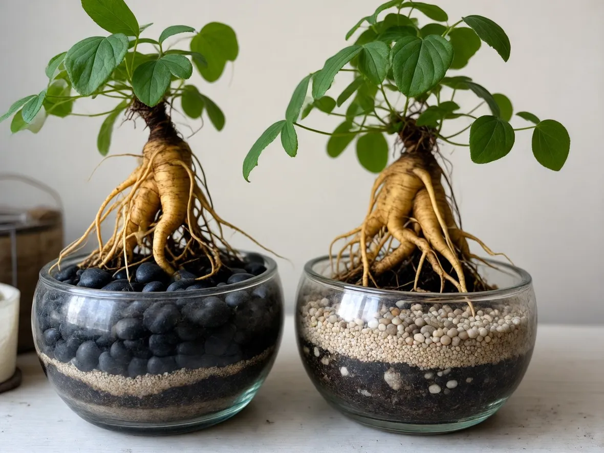 Due bonsai ginseng
