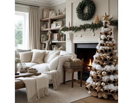 Albero di natale shabby chic