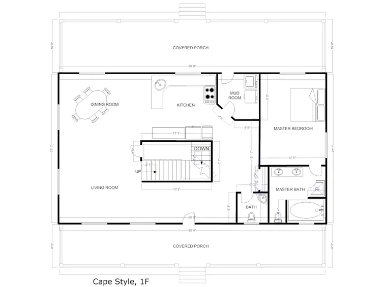 Pianta casa con pavimenti
