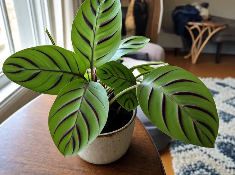 Fogliame della pianta di Calathea