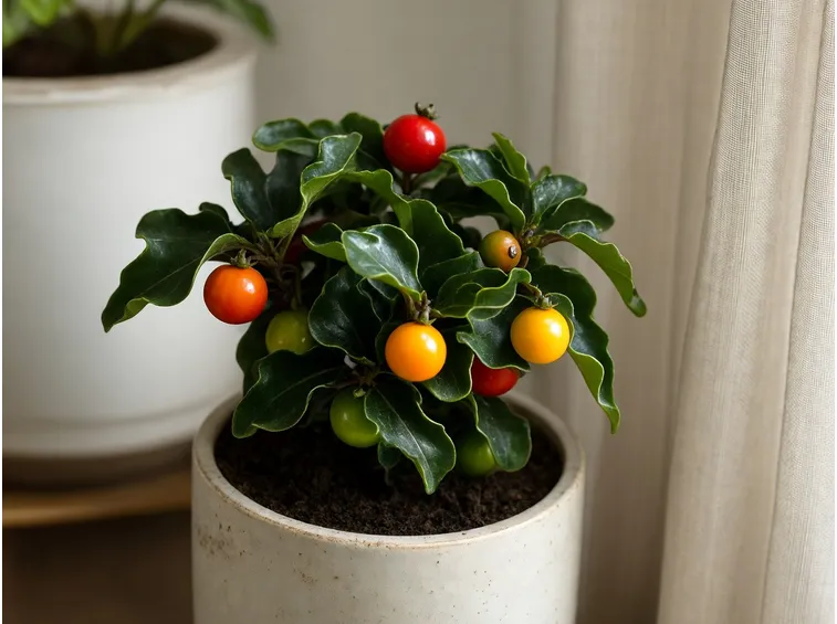 Bacche solanum capsicastrum