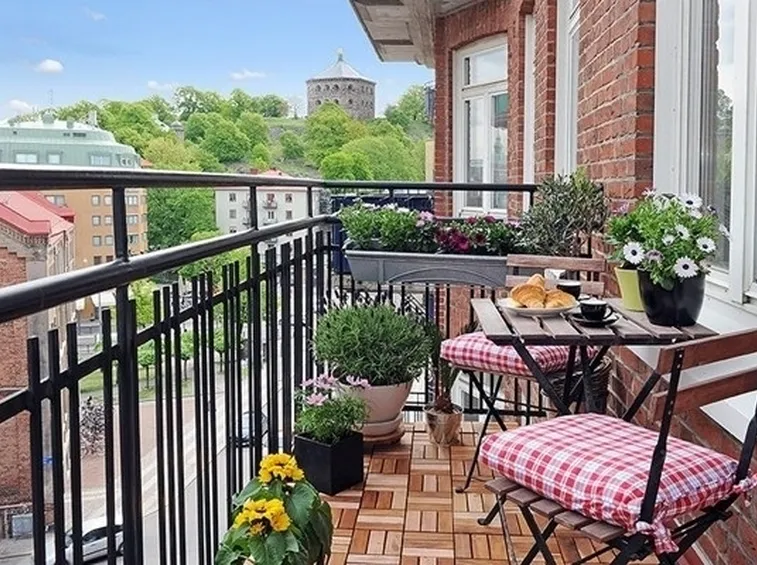 Balcone decorato
