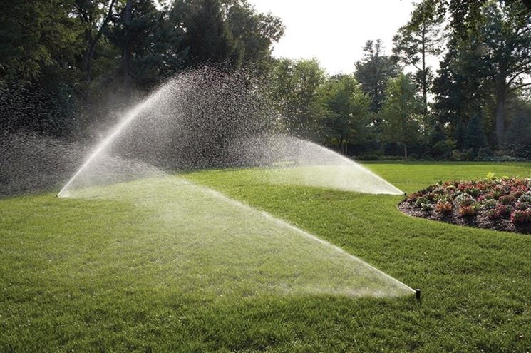 Irrigazione automatica di un giardino